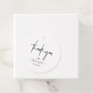 PixDezines Thank You Chic Signature Script Favor Tags