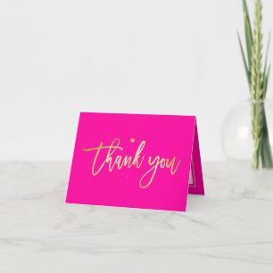 PixDezines THANK YOU Faux Gold Script, DIY Color Card
