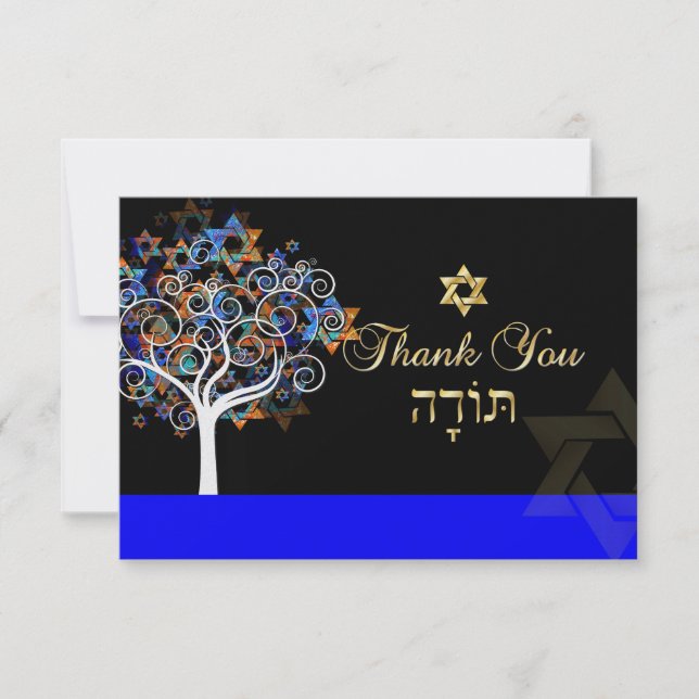 PixDezines thank you, tree of life You Card (Front)