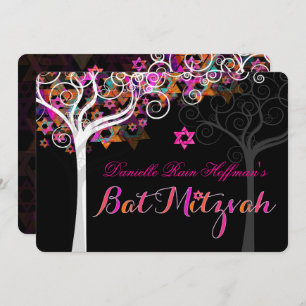 PixDezines tree of life Bat Mitzvah/diy background Invitation