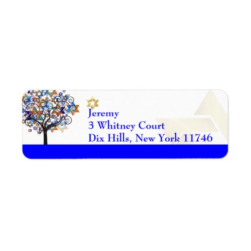 PixDezines tree of lifemitzvah Label