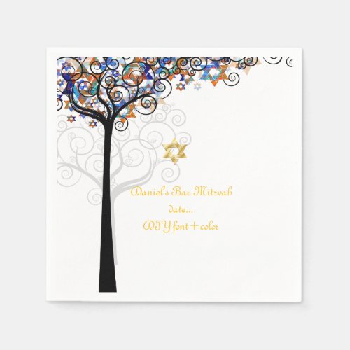 PixDezines tree of lifemitzvah Napkins