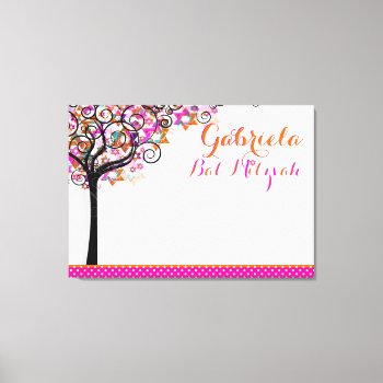 Pixdezines Tree Of Life Sign In Board/pink/orange by custom_mitzvah at Zazzle