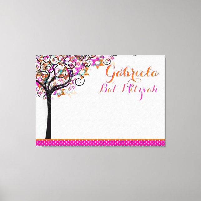 PixDezines Tree of Life Sign In Board/Pink/Orange (Front)