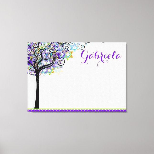 PixDezines Tree of Life Sign In Board/Purple/Blue (Front)
