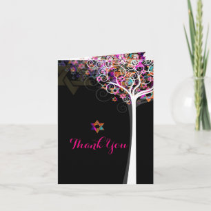 PixDezines tree of life/thank you/DIYbackground Letterpress Thank You Card