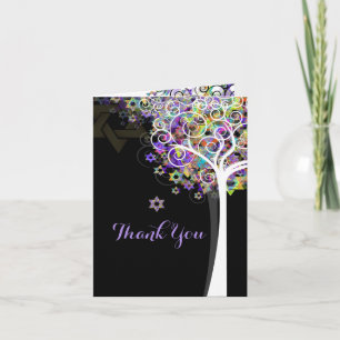 PixDezines tree of life/thank you/DIYbackground Letterpress Thank You Card