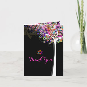 PixDezines tree of life/thank you/DIYbackground Letterpress Thank You Card