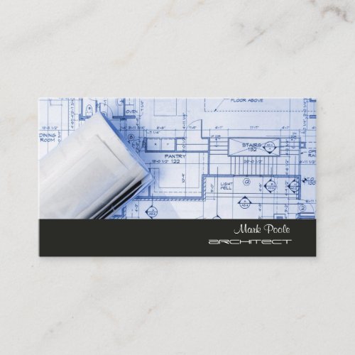 PixDezines TRENDY ARACHITECH BLUE PRINT PAPER Business Card