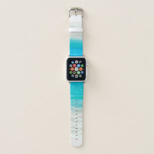 PixDezines Tropical Beach, Turquoise Blue Ocean Apple Watch Band