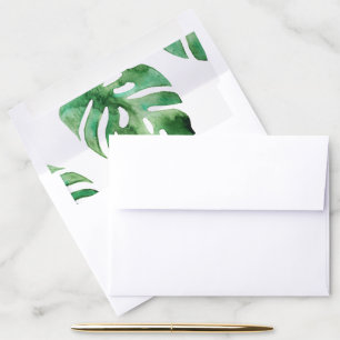 PixDezines Tropical Foliage, Greenery Envelope Liner