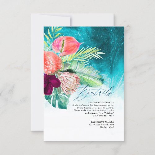 PixDezines Tropical Paradise Beach Details Invitation