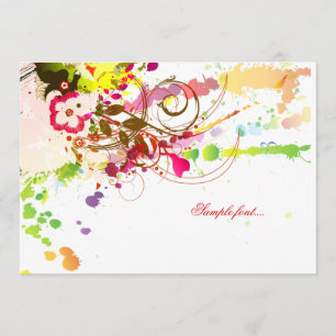 PixDezines tropical passion/diy background color Invitation