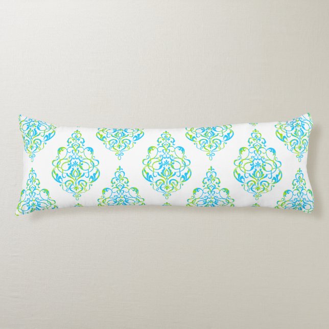 PixDezines Tunis Damask/DIY background Body Pillow (Front)