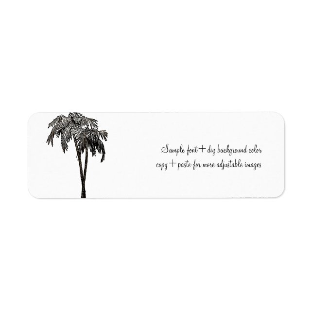 PixDezines twin palms/DIY background color Label (Front)