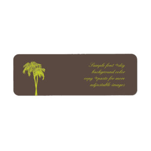PixDezines twin palms/DIY background color Label