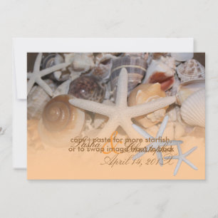 PixDezines Under the Sea, Starfish/Invitations Invitation