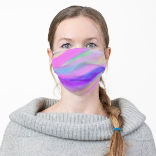 PixDezines Unicorn Rainbow Pattern Adult Cloth Face Mask