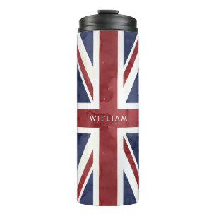 PIXDEZINES Union Jack Thermal Tumbler