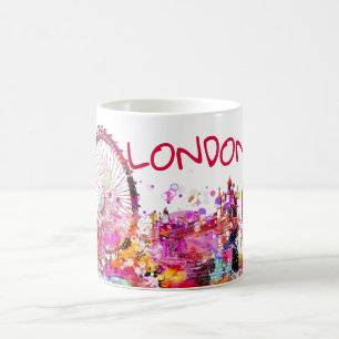 PixDezines urban/london/DIY background color Coffee Mug