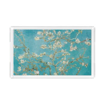Pixdezines Van Gogh Almond Blossom Acrylic Tray by The_Masters at Zazzle