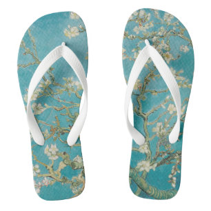 PixDezines Van Gogh Almond Blossom at Saint-Rémy Flip Flops