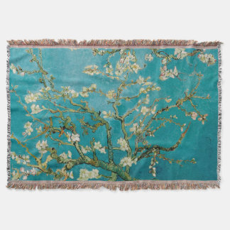 PixDezines Van Gogh Almond Blossom at Saint-Rémy Throw Blanket
