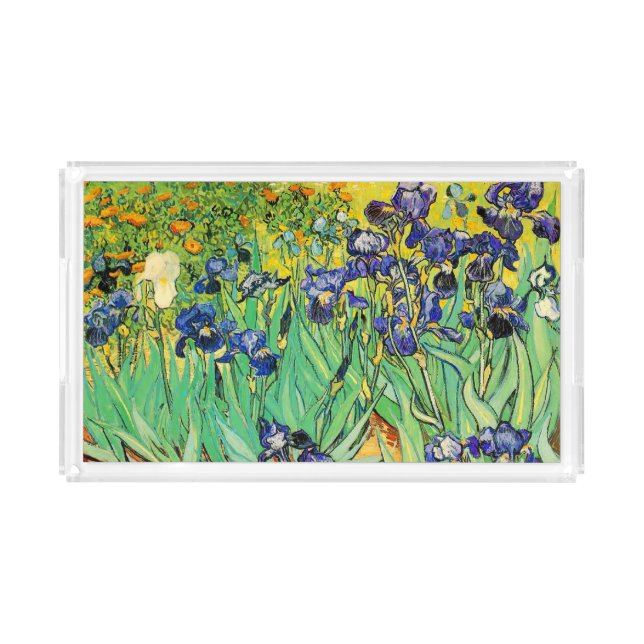 PixDezines van gogh iris/st. remy Acrylic Tray (Front)