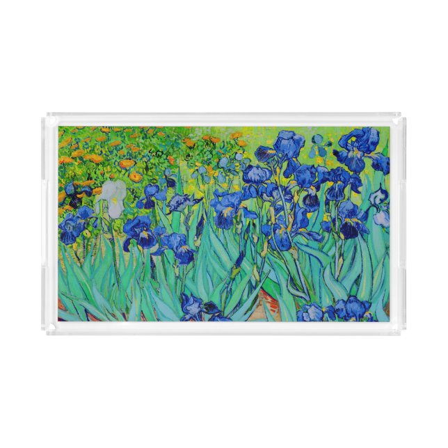 PixDezines van gogh iris/st. remy Acrylic Tray (Front)