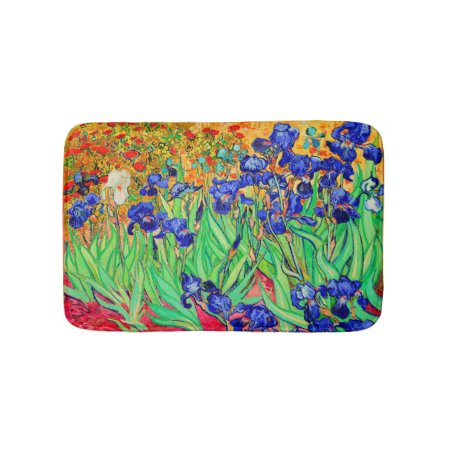 Pixdezines Van Gogh Iris/st. Remy Bath Mat