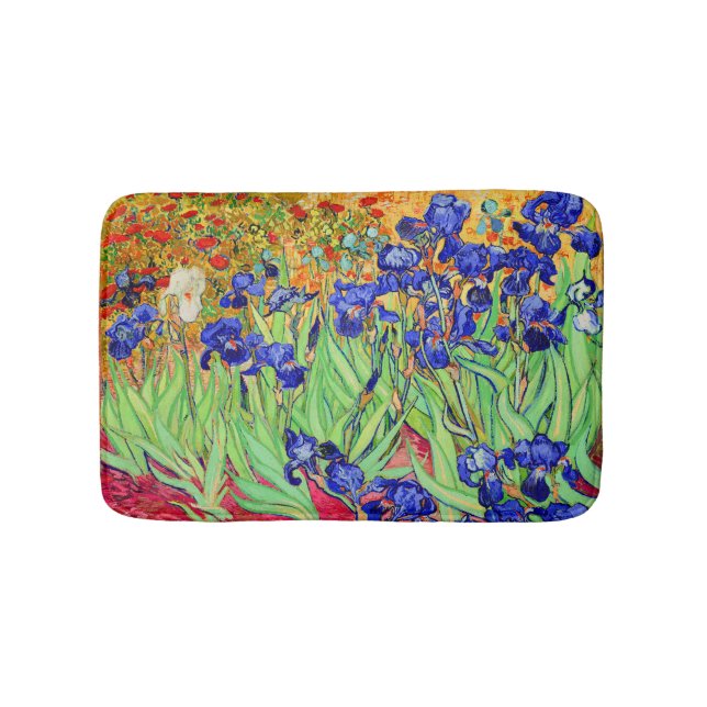 PixDezines van gogh iris/st. remy Bath Mat (Front)