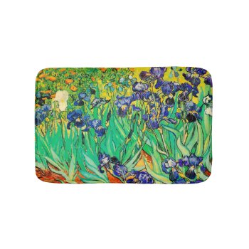 Pixdezines Van Gogh Iris/st. Remy Bathroom Mat by The_Masters at Zazzle