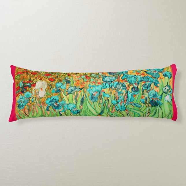 PixDezines van gogh iris/st. remy Body Pillow (Front)