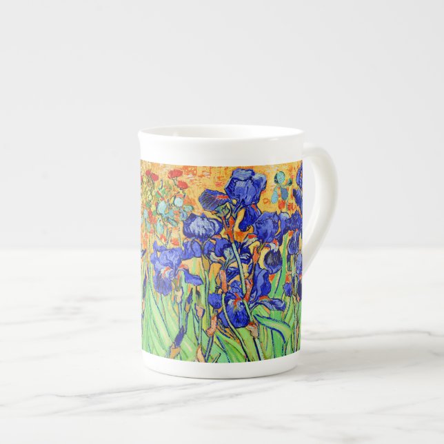 PixDezines van gogh iris/st. remy Bone China Mug (Front Right)