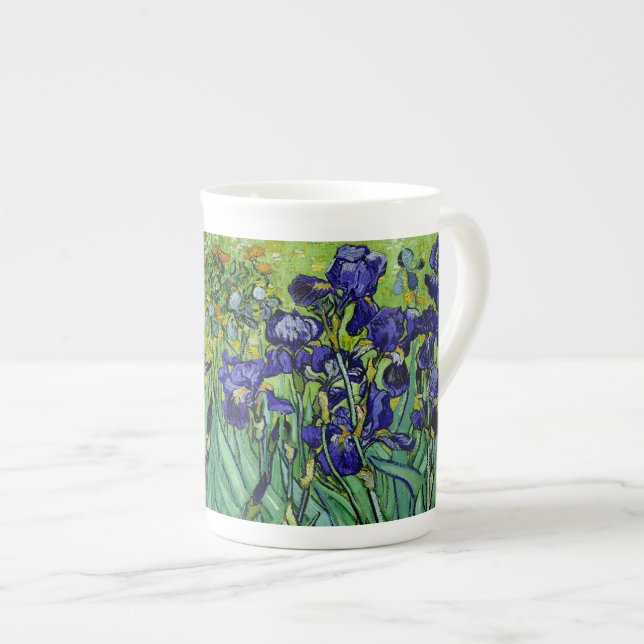 PixDezines van gogh iris/st. remy Bone China Mug (Front Right)