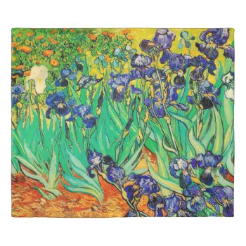 Pixdezines Van Gogh Purple Iris/st. Remy Duvet Cover by The_Masters at Zazzle