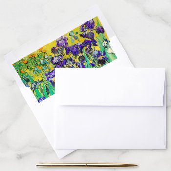 Pixdezines Van Gogh Purple Irises Envelope Liner by The_Masters at Zazzle