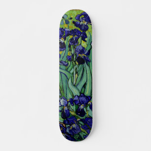 PixDezines van gogh purple irises Skateboard Deck