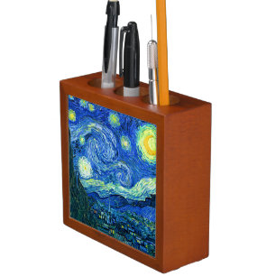 PixDezines van gogh starry night Pencil/Pen Holder