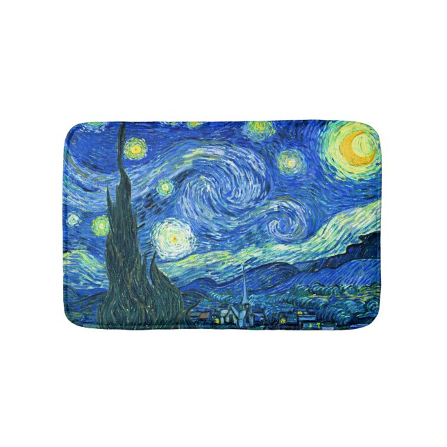 PixDezines van gogh starry night/st. remy Bathroom Mat (Front)