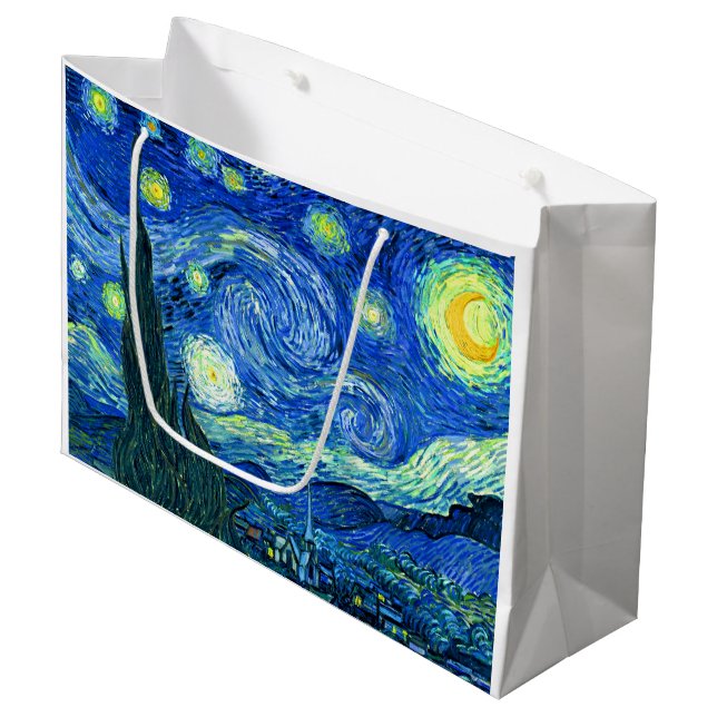 PixDezines van gogh starry night/st. remy Large Gift Bag (Front Angled)