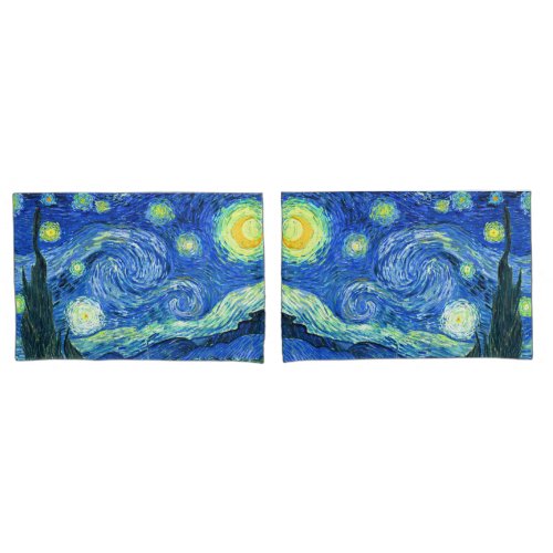 PixDezines Van Gogh Starry NightSt Remy Pillowcase