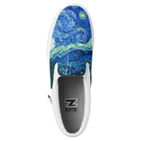 PixDezines Van Gogh Starry Night/St. Remy Slip-On Sneakers
