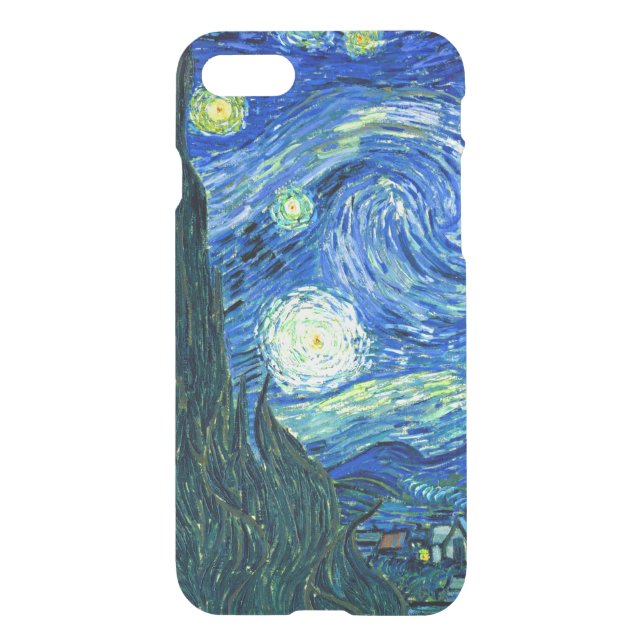 PixDezines Van Gogh Starry Night/St. Remy Uncommon iPhone Case (Back)