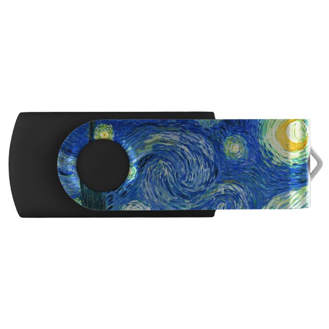 PixDezines Van Gogh Starry Night/St. Remy USB Flash Drive