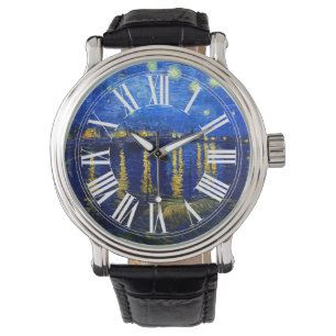 PixDezines Van Gogh starry night sur Rhone Watch