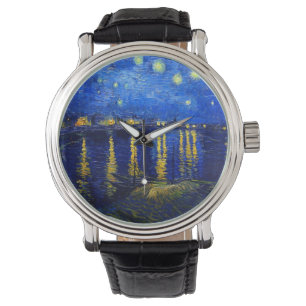 PixDezines Van Gogh starry night sur Rhone Watch