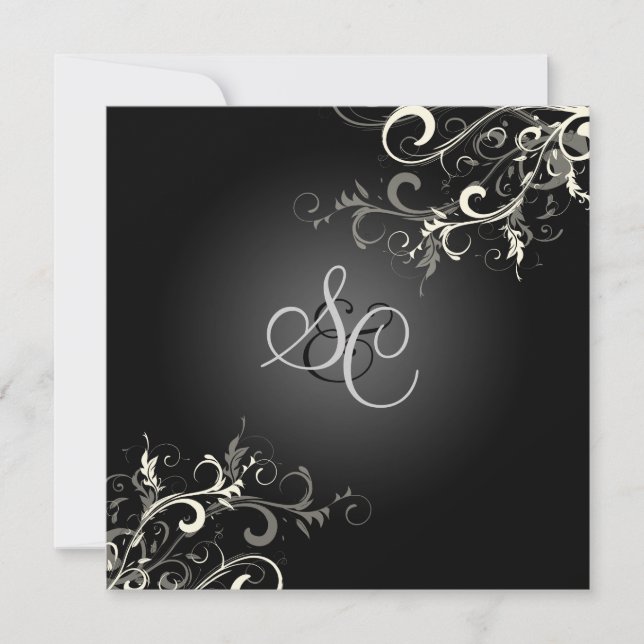PixDezines vanilla swirls/diy background color Invitation (Front)
