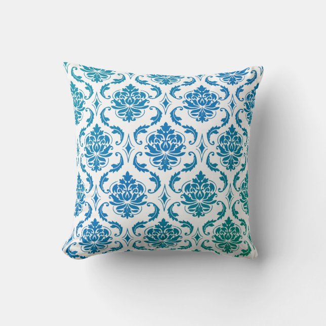 PixDezines vendome damask/diy background Throw Pillow (Front)