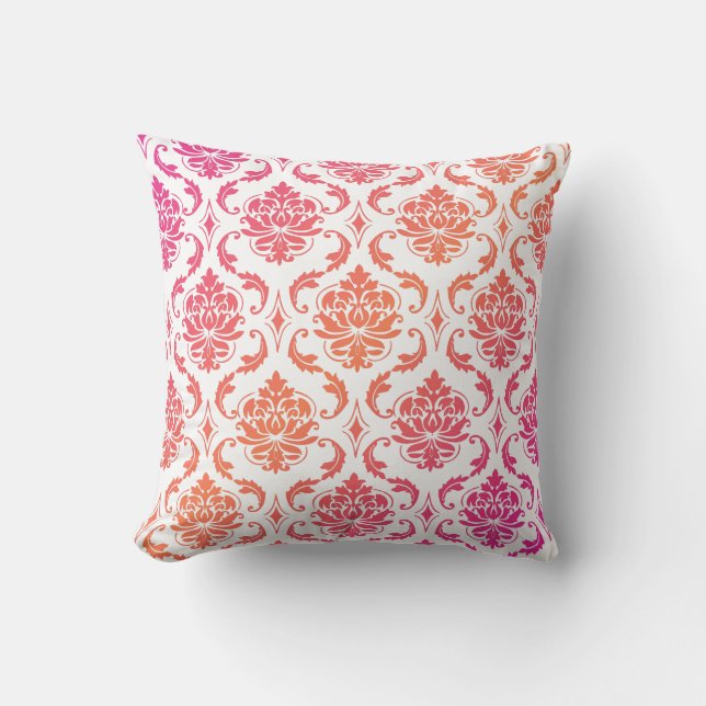 PixDezines vendome damask/diy background Throw Pillow (Front)
